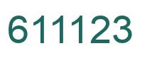 Número 611123 imagen verde
