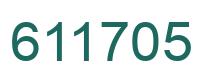 Number 611705 green image