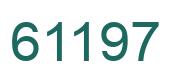 Number 61197 green image