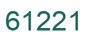 Number 61221 green image