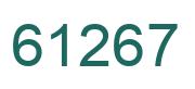 Number 61267 green image