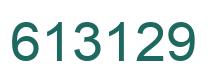 Number 613129 green image