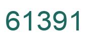 Number 61391 green image