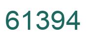 Número 61394 imagen verde