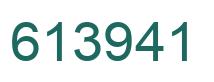 Number 613941 green image