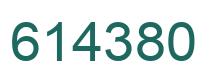 Number 614380 green image