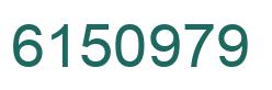 Número 6150979 imagen verde