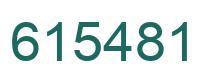 Número 615481 imagen verde