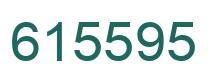Number 615595 green image