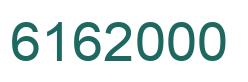 Number 6162000 green image
