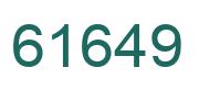 Número 61649 imagen verde