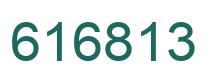 Number 616813 green image