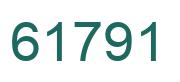 Number 61791 green image