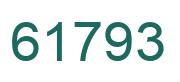 Number 61793 green image