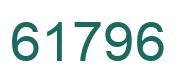 Number 61796 green image