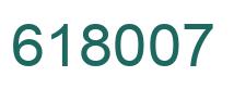 Number 618007 green image
