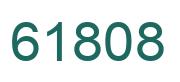 Number 61808 green image