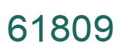 Number 61809 green image