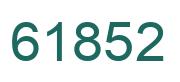 Number 61852 green image