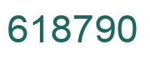 Number 618790 green image