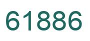 Number 61886 green image