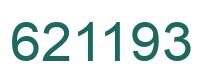 Number 621193 green image