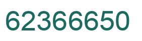 Número 62366650 imagen verde