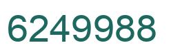Number 6249988 green image