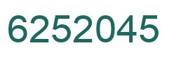 Número 6252045 imagen verde