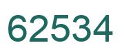 Número 62534 imagen verde