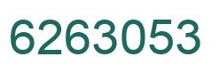 Number 6263053 green image