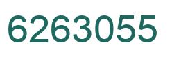 Number 6263055 green image