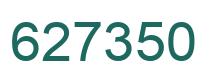 Number 627350 green image
