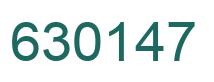 Number 630147 green image
