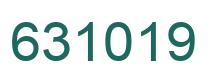 Number 631019 green image