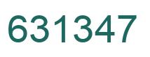 Number 631347 green image