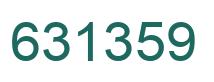 Number 631359 green image