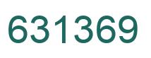 Number 631369 green image