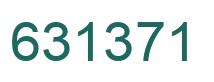 Number 631371 green image