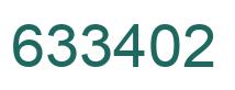Number 633402 green image