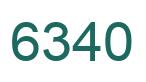Number 6340 green image