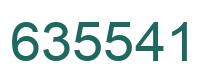 Number 635541 green image