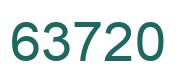 Number 63720 green image
