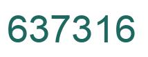 Número 637316 imagen verde