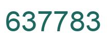 Number 637783 green image