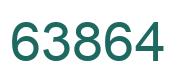 Number 63864 green image