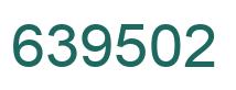 Number 639502 green image