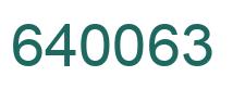 Número 640063 imagen verde