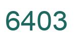 Número 6403 imagen verde