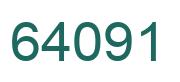 Número 64091 imagen verde